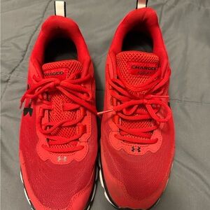 Under Armour Charged Red Sneakers